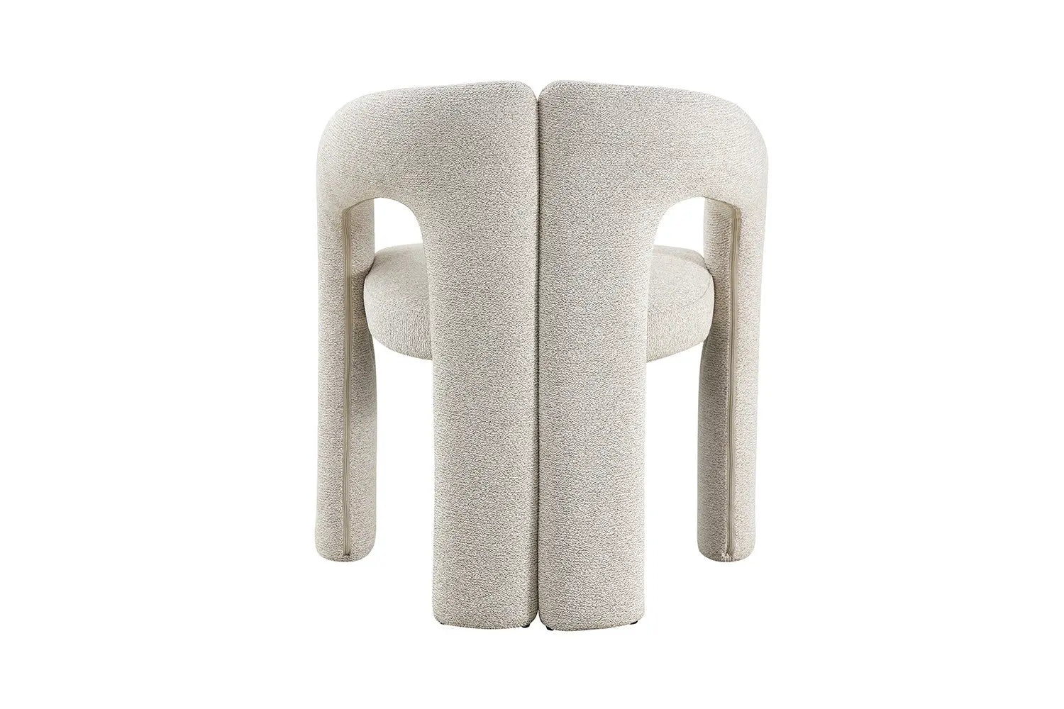 Chaise de salle à manger BEJAYA Beige avec accoudoirs – 63 x 62 cm | TIKAYLA