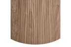 Table à Manger Ronde ATHENS en plateau en céramique, blanc, marron foncé - 120 cm HOUSE NORDIC