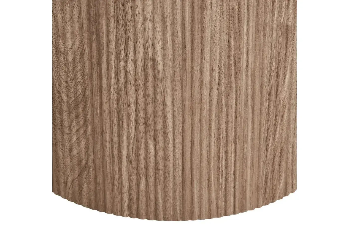 Table à Manger Ronde ATHENS en plateau en céramique, blanc, marron foncé - 120 cm HOUSE NORDIC
