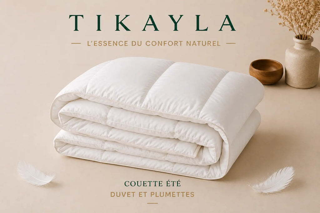 Couette été ALIZÉ 150 g/m² – duvet de canard français TIKAYLA