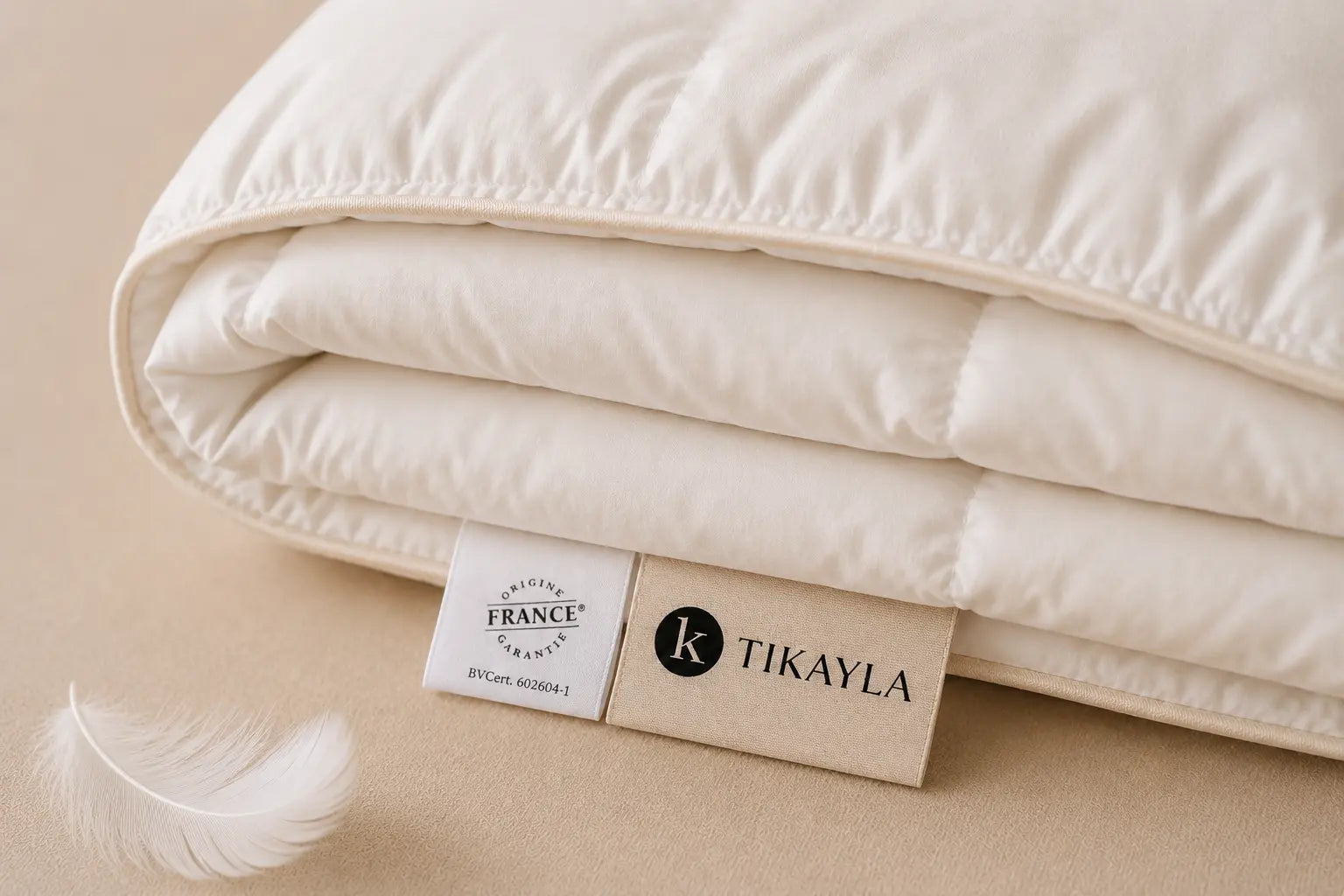 Couette hiver BORÉALE 300 g/m² – duvet de canard français TIKAYLA