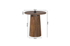 ÉLIO - Table basse Ronde Bois de manguier Brun clair - 45x50 cm ROUSSEAU