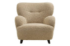 Fauteuil avec accoudoirs en Tissu Marron LUNARO - 86 x 84 cm HOUSE NORDIC