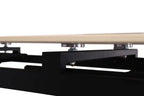 HIRA - Table à Manger Extensible Rectangulaire Plateau en Pierre - 160 à 240 cm - Blanc ROUSSEAU