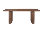 LÉOR - Table à manger Ovale en Bois de Manguier Brun Clair - 200 cm ROUSSEAU