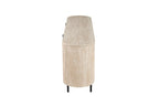LYANE - Buffet Effet Travertin Beige - 200 cm ROUSSEAU