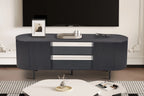 LYANE - Meuble TV - 160 cm - Effet Brun foncé ROUSSEAU