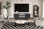 LYANE - Meuble TV - 160 cm - Effet Brun foncé ROUSSEAU