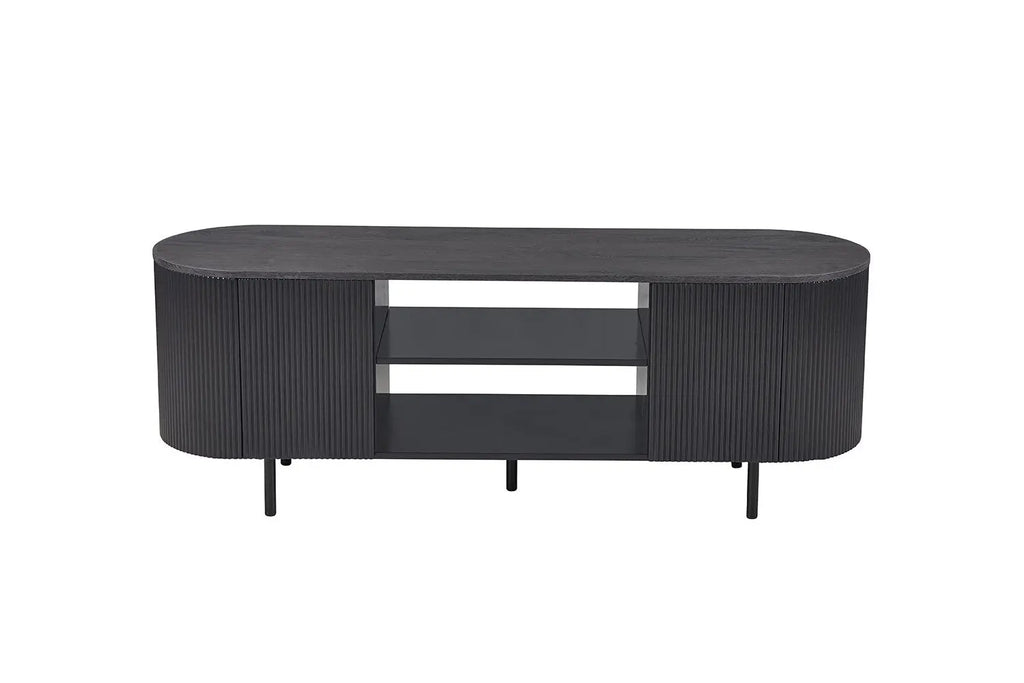LYANE - Meuble TV - 160 cm - Effet Brun foncé ROUSSEAU