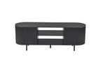 LYANE - Meuble TV - 160 cm - Effet Brun foncé ROUSSEAU