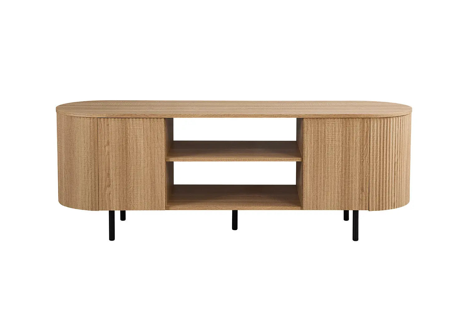 LYANE - Meuble TV - 160 cm - Effet Chêne Naturel ROUSSEAU
