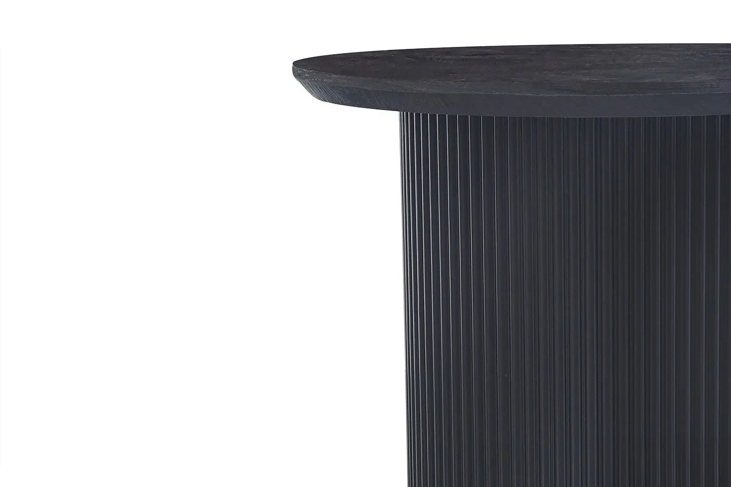 LYANE - Table Basse Ronde - 50 cm - Effet Brun foncé ROUSSEAU