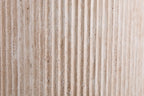 Table à manger ovale LYANE effet travertin beige - 200 cm - ROUSSEAU