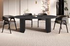 LYANE - Table à Manger Ovale - Effet Brun foncé - 220 cm ROUSSEAU