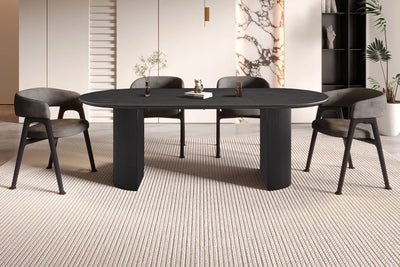 LYANE Table à manger ovale 220 cm - TIKAYLA
