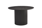 LYANE - Table à Manger Ronde - 120 cm - Effet Brun foncé ROUSSEAU