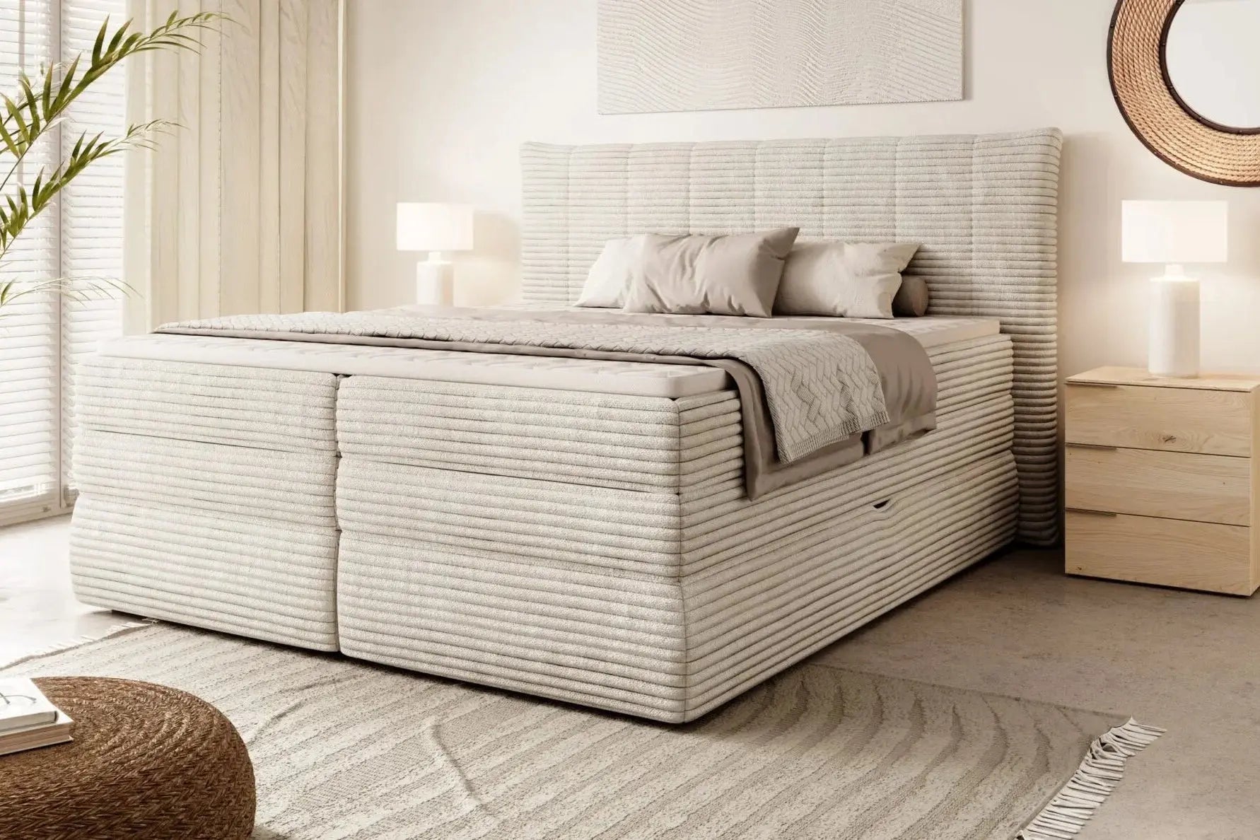 Lit Coffre Box Spring PALERMO - WERSAL