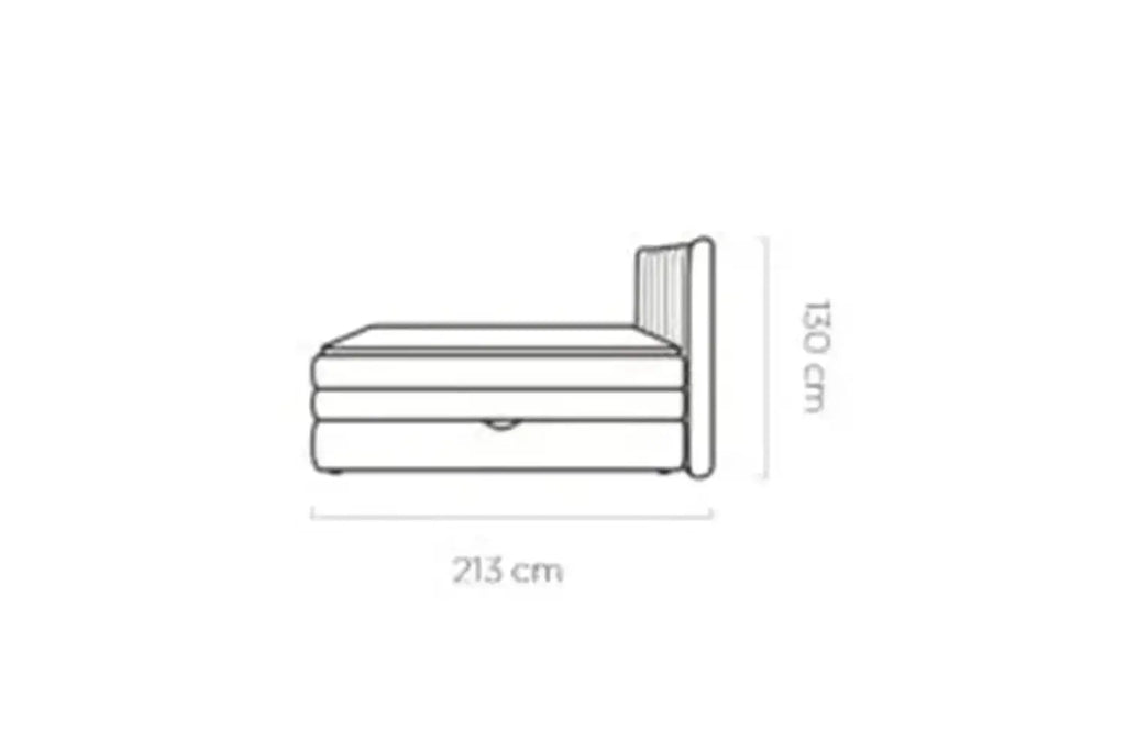 Lit Coffre Box Spring PALERMO - WERSAL