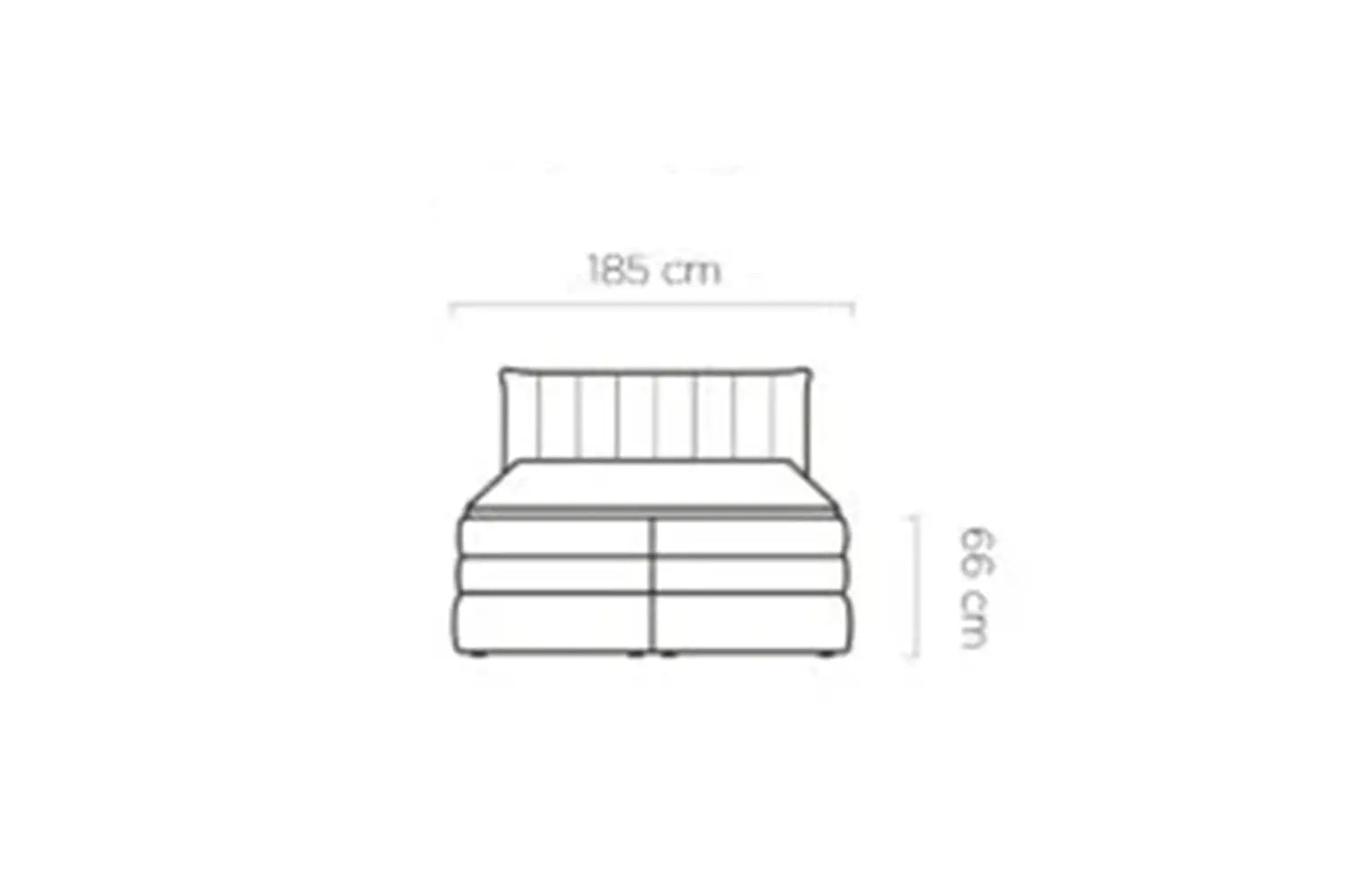Lit Coffre Box Spring PALERMO 160x200 - WERSAL