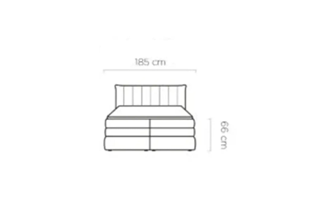 Lit Coffre Box Spring PALERMO 160x200 - WERSAL