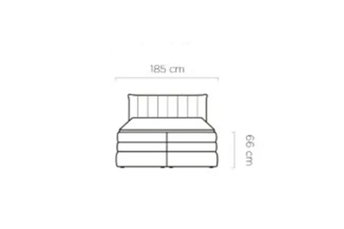 Lit Coffre Box Spring PALERMO 160x200 - WERSAL