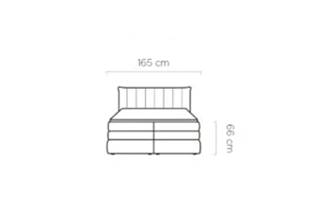 Lit Coffre Box Spring PALERMO 140x200 - WERSAL