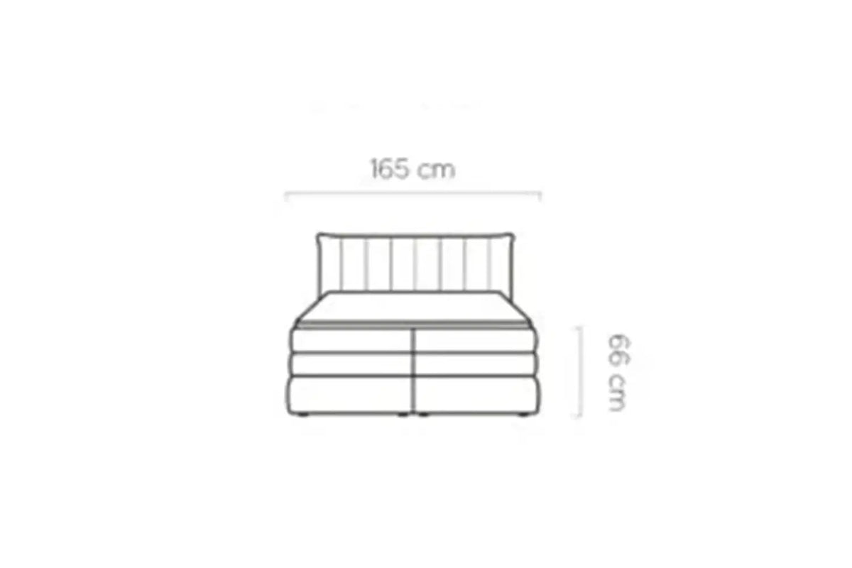 Lit Coffre Box Spring PALERMO 140x200 - WERSAL
