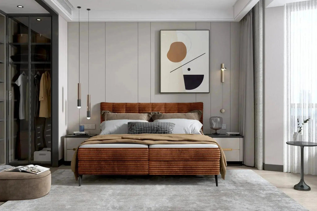 Lit Coffre avec Tête de Lit et Matelas Intégré SIENA - WERSAL