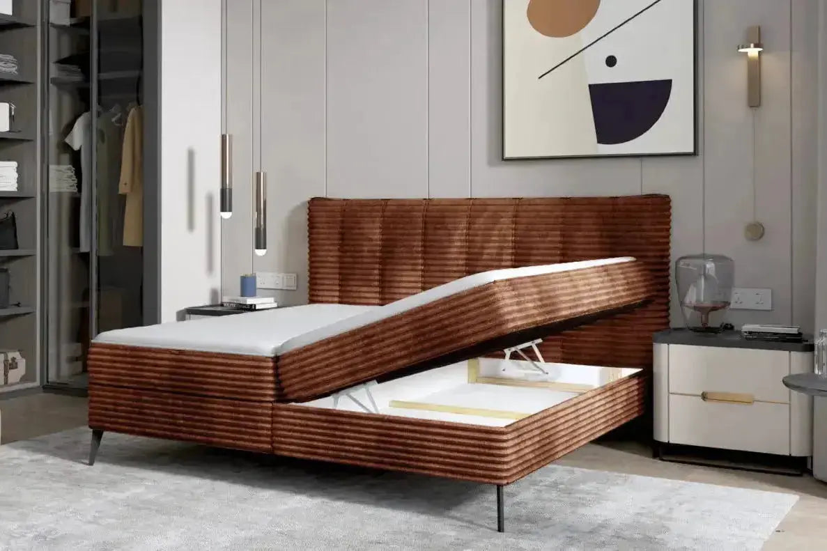 Lit Coffre avec Tête de Lit et Matelas Intégré SIENA - WERSAL
