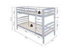 Lit superposé RAY 90x200 Divisible Blanc ROUSSEAU