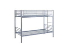 Lit superposé SAMYA 90x200 Divisible Métal Gris ROUSSEAU
