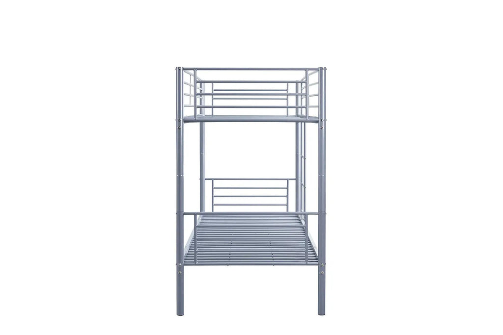 Lit superposé SAMYA 90x200 Divisible Métal Gris ROUSSEAU