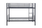 Lit superposé SAMYA 90x200 Divisible Métal Gris foncé ROUSSEAU
