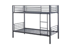 Lit superposé SAMYA 90x200 Divisible Métal Gris foncé ROUSSEAU