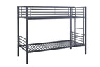 Lit superposé SAMYA 90x200 Divisible Métal Gris foncé ROUSSEAU