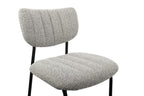 Chaise de bar ANITA Gris clair – 46 x 53 cm | TIKAYLA