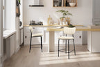 Chaise de bar ANITA Beige – 46 x 53 cm | TIKAYLA