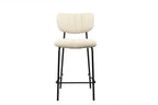 Chaise de bar ANITA Beige – 46 x 53 cm | TIKAYLA