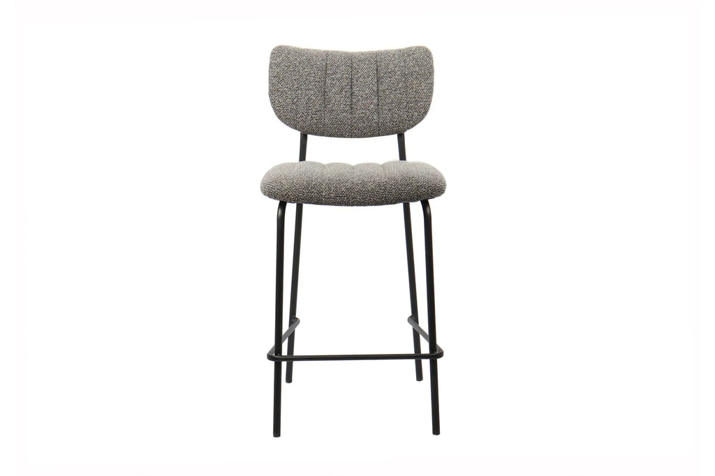 Chaise de bar ANITA Gris foncé – 46 x 53 cm | TIKAYLA