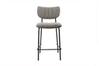 Chaise de bar ANITA Gris foncé – 46 x 53 cm | TIKAYLA