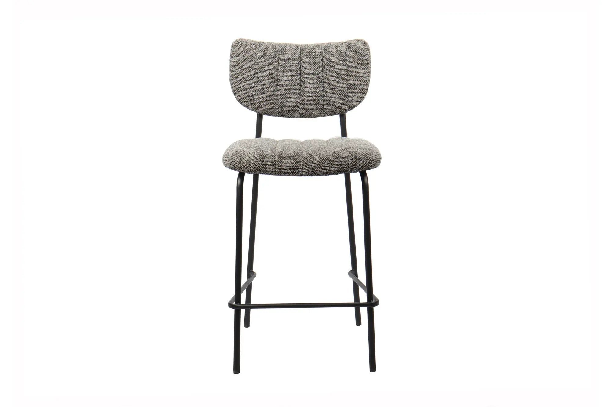 Chaise de bar ANITA Gris foncé – 46 x 53 cm | TIKAYLA