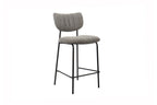 Chaise de bar ANITA Gris foncé – 46 x 53 cm | TIKAYLA