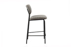 Chaise de bar ANITA Gris foncé – 46 x 53 cm | TIKAYLA