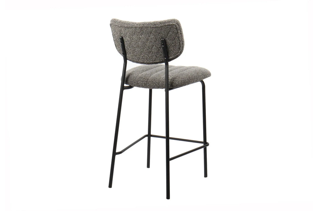 Chaise de bar ANITA Gris foncé – 46 x 53 cm | TIKAYLA