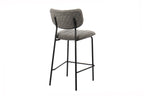 Chaise de bar ANITA Gris foncé – 46 x 53 cm | TIKAYLA