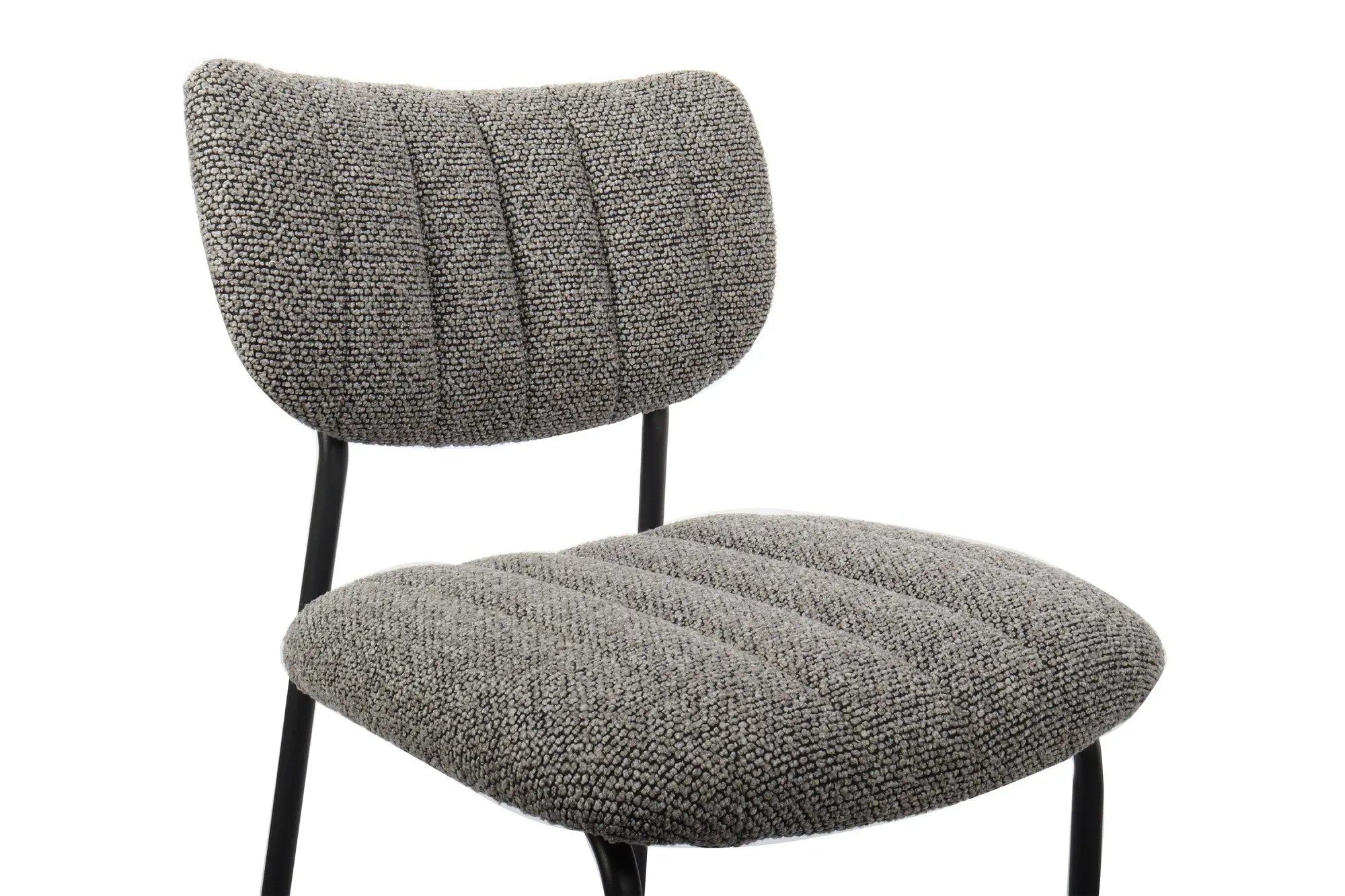 Chaise de bar ANITA Gris foncé – 46 x 53 cm | TIKAYLA
