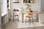 Chaise de bar ANITA Orange – 46 x 53 cm | TIKAYLA
