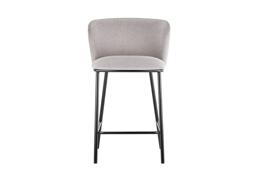 Chaise de bar ARTHURO Beige – 53 x 50,5 cm | TIKAYLA