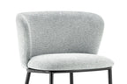 Chaise de bar ARTHURO Gris clair – 53 x 50,5 cm | TIKAYLA