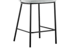 Chaise de bar ARTHURO Gris clair – 53 x 50,5 cm | TIKAYLA